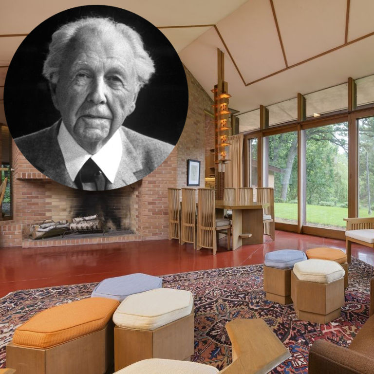 洋書 FRANK LLOYD WRIGHT INTERIORS AND FURNITU Frank Lloyd Wright Interior Style & Design: Ehrlich, Doreen